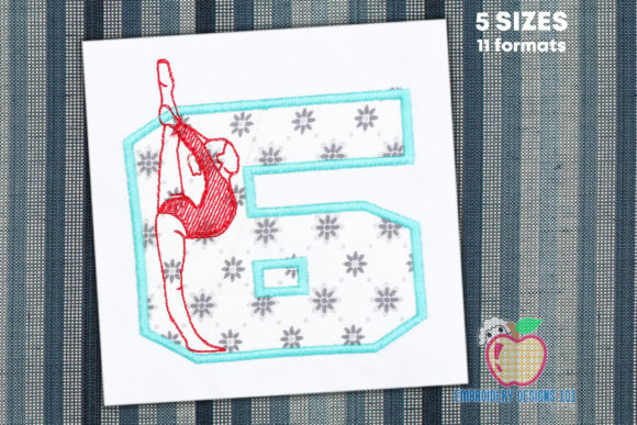 A Seasonal Review: The Gymnast 6th Birthday Applique Design