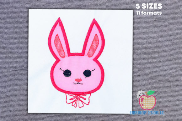 Charming Girl Rabbit Face Applique Review