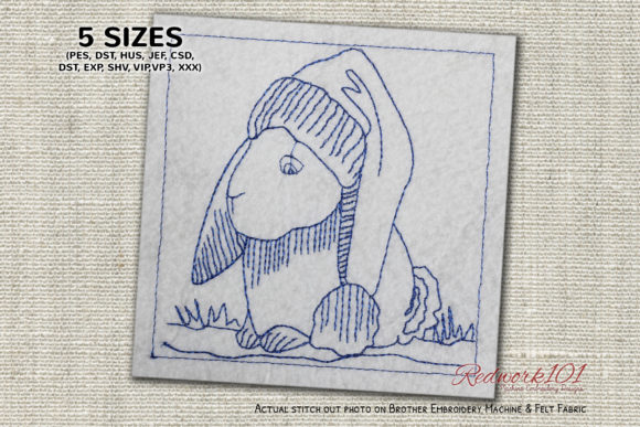 Christmas Small Bunny Machine Embroidery Design