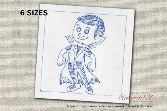 Cute Vampire Machine: A Charming Embroidery Design