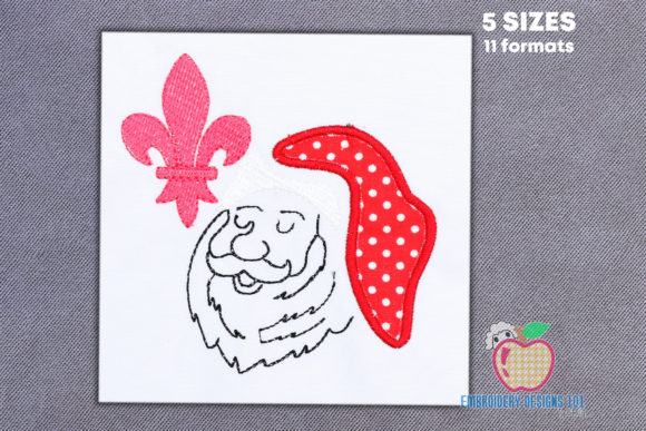 Happy Santa Face Applique: A Festive Design Review