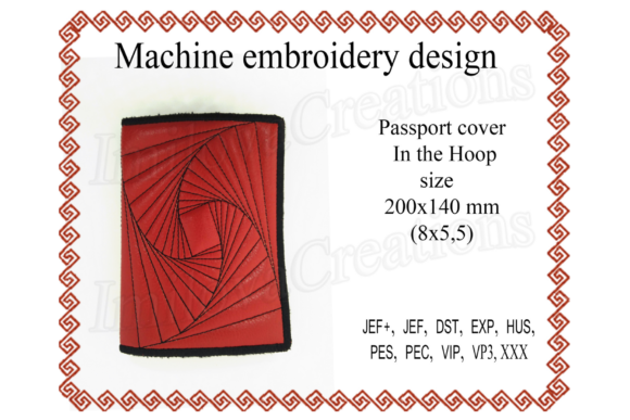 Passport Cover - in the Hoop: A Holiday Embroidery Gem