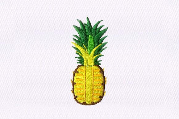 Pineapple Embroidery Design for Creative Projects