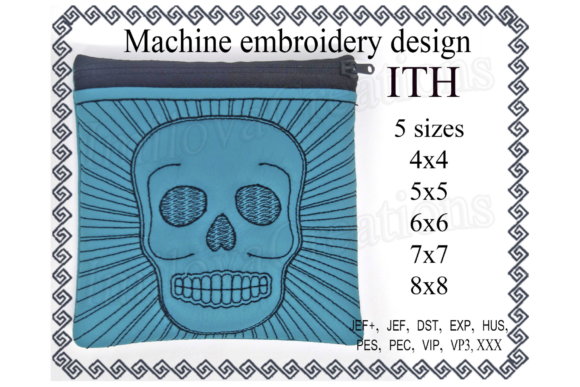 Review: Skull Zippered Bag - In The Hoop