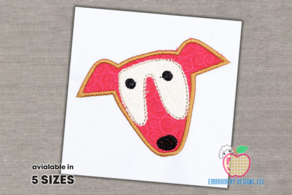 Review: Whippet Dog Face Applique Pattern